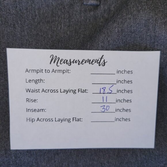 Eddie Bauer Travel Trousers Gray Four Pocket Mid Weight Straight Leg Pants SZ 14 - Picture 10 of 10